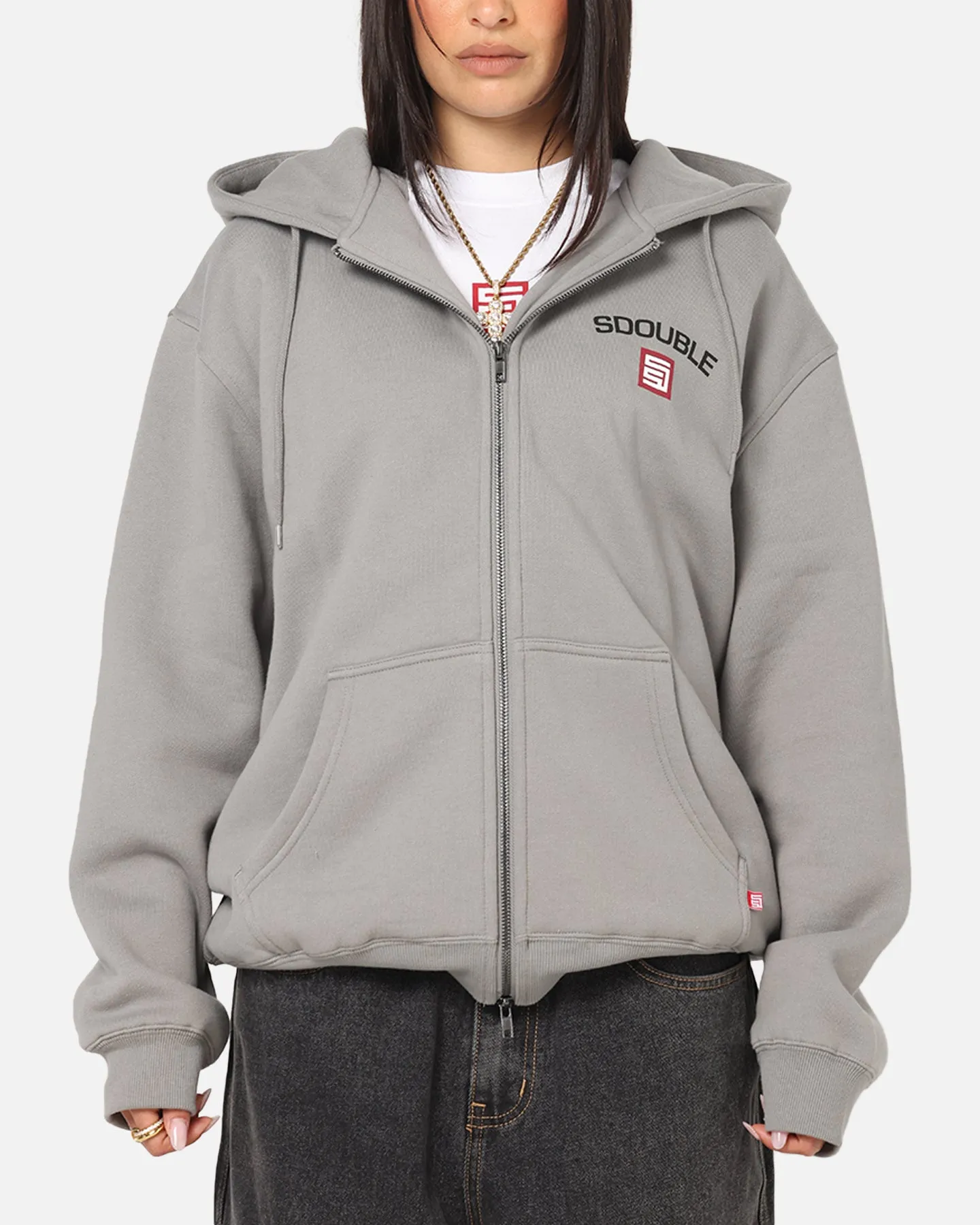 S Double Cities Zip Through Hoodie Stone sold by Culture Kings