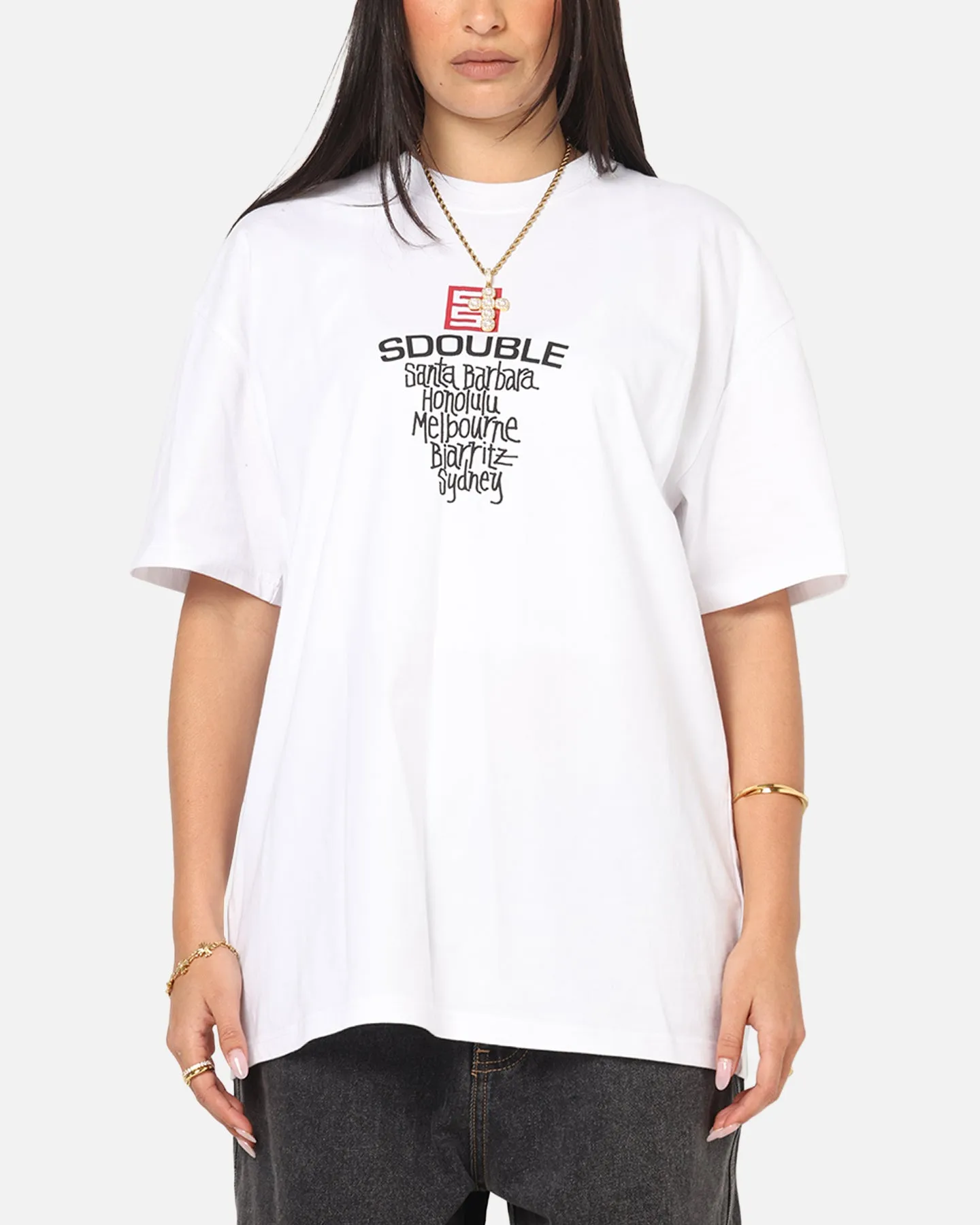 S Double Cities T-Shirt White sold by Culture Kings product image thumbnail 2