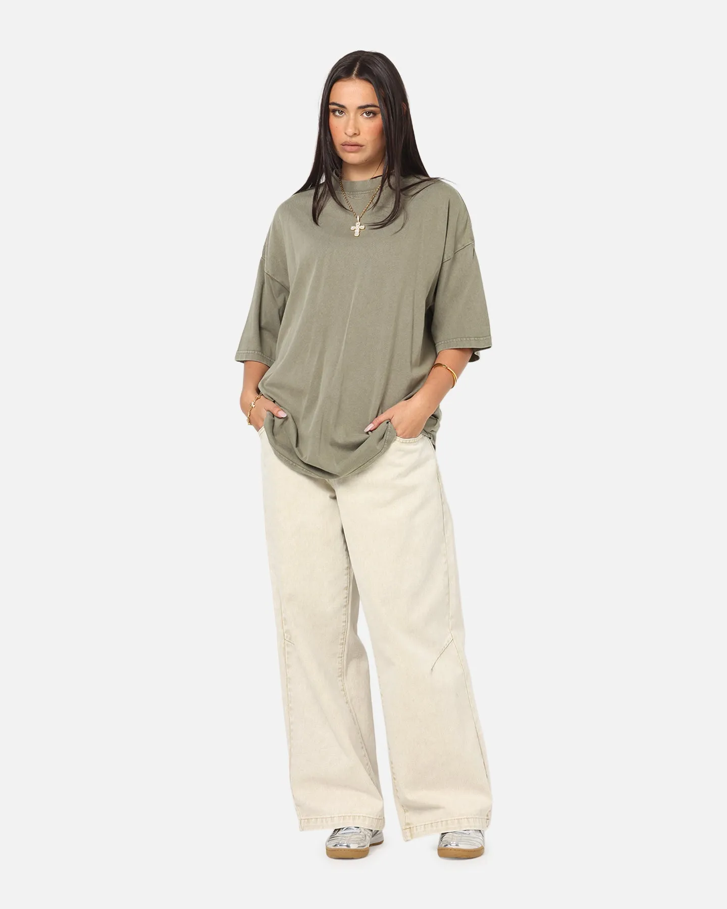 Culture Kings Oversized T-Shirt Vintage Khaki sold by Culture Kings product image thumbnail 2
