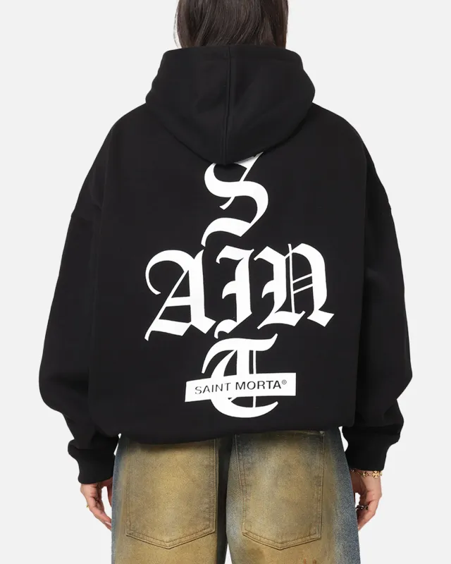 Saint Morta Gothic Stack Boxy Hoodie Black sold by Culture Kings