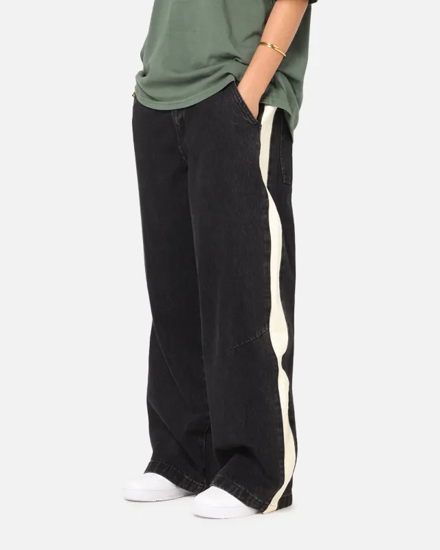 Saint Morta Amplus Sidewinder Jeans Black/Off White sold by Culture Kings