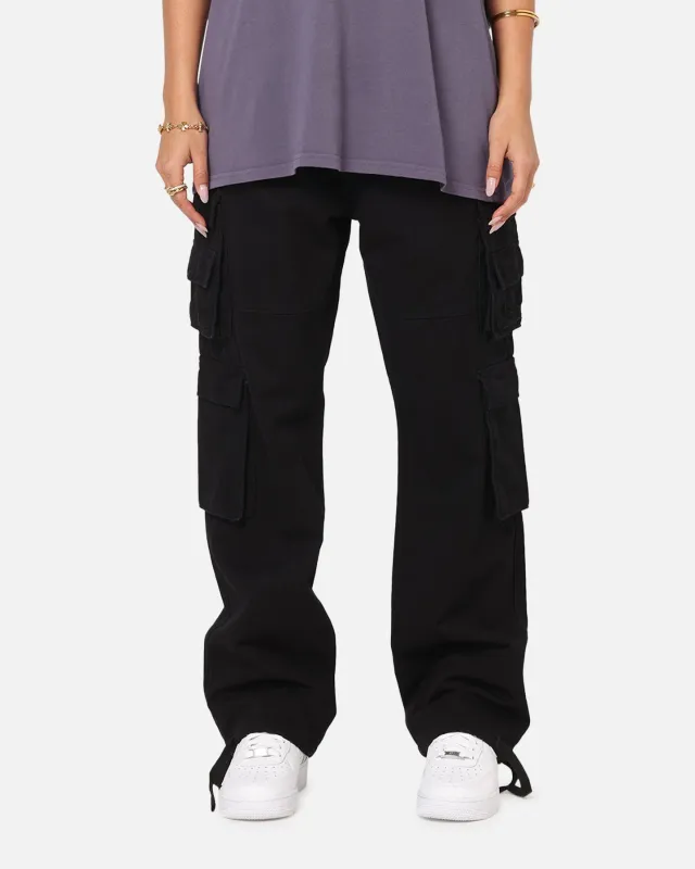 Saint Morta Modern Utility Cargo Pants Washed Black sold by Culture Kings