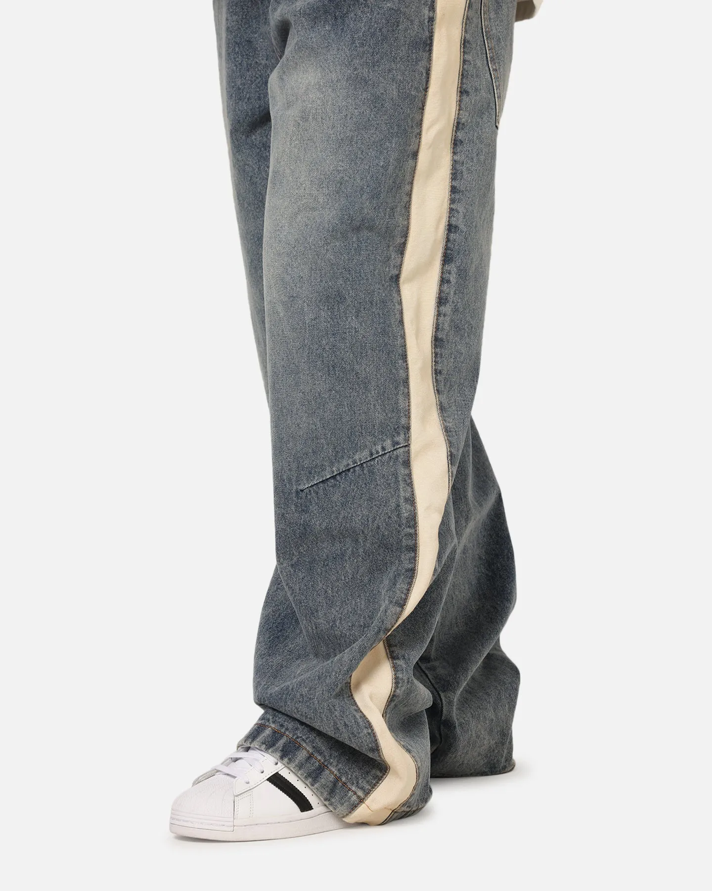 Saint Morta Amplus Sidewinder Jeans Dirty Denim/Off White sold by Culture Kings product image thumbnail 3