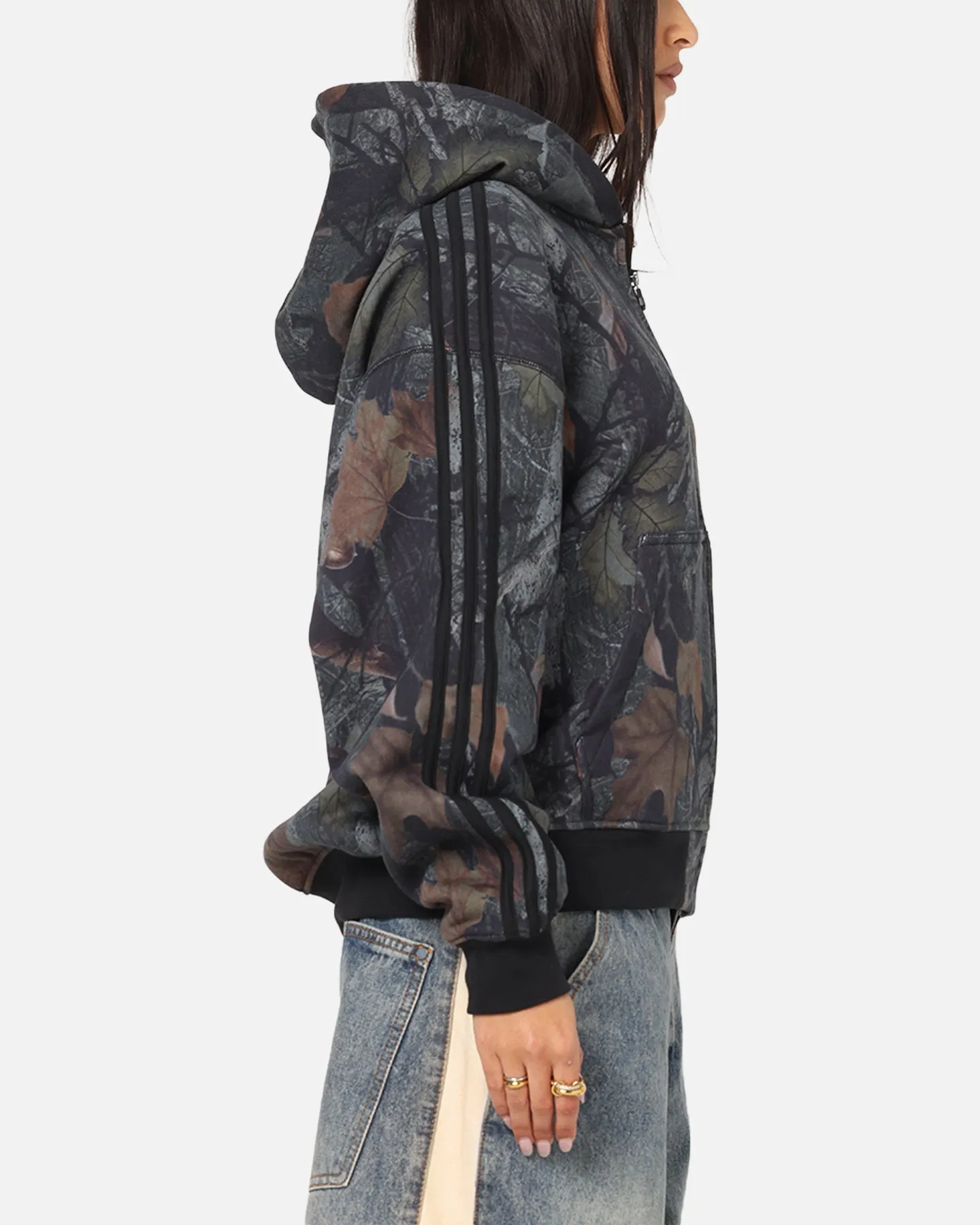 Adidas Camo Zip Up Hoodie Black sold by Culture Kings product image thumbnail 4