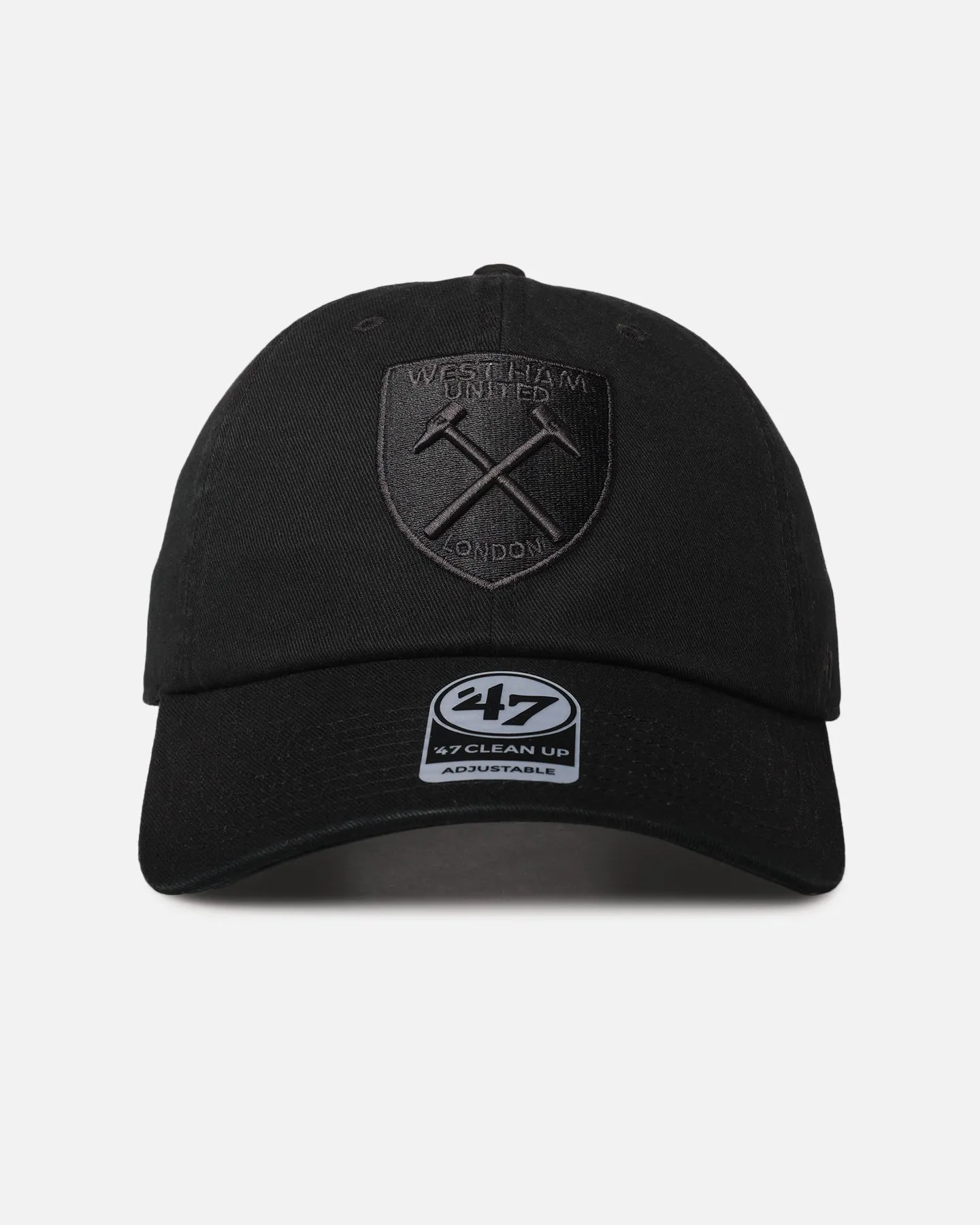 47 Brand West Ham 47 Clean Up Strapback Black/Black sold by Culture Kings