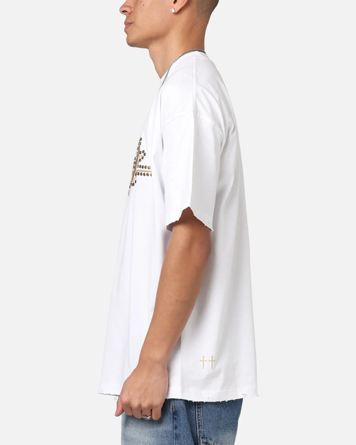 Saint Morta Rodeo Drive Boxy T-Shirt White/Brown sold by Culture Kings product image thumbnail 5