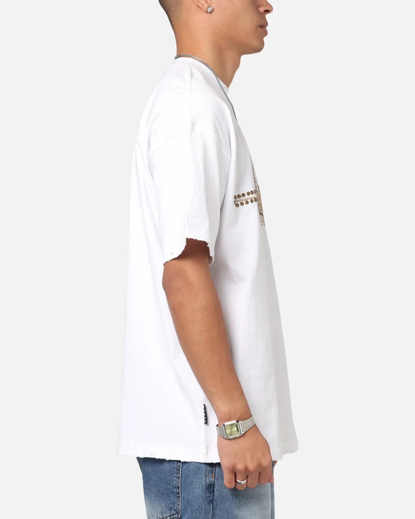 Saint Morta Rodeo Drive Boxy T-Shirt White/Brown sold by Culture Kings product image thumbnail 4