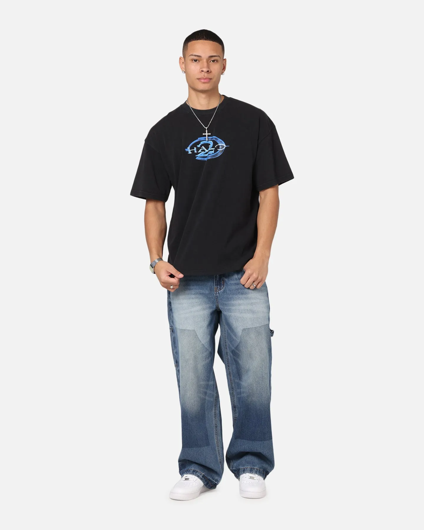 73Studio X Halo Halo 2 Vintage T-Shirt Black Acidwash sold by Culture Kings product image thumbnail 4