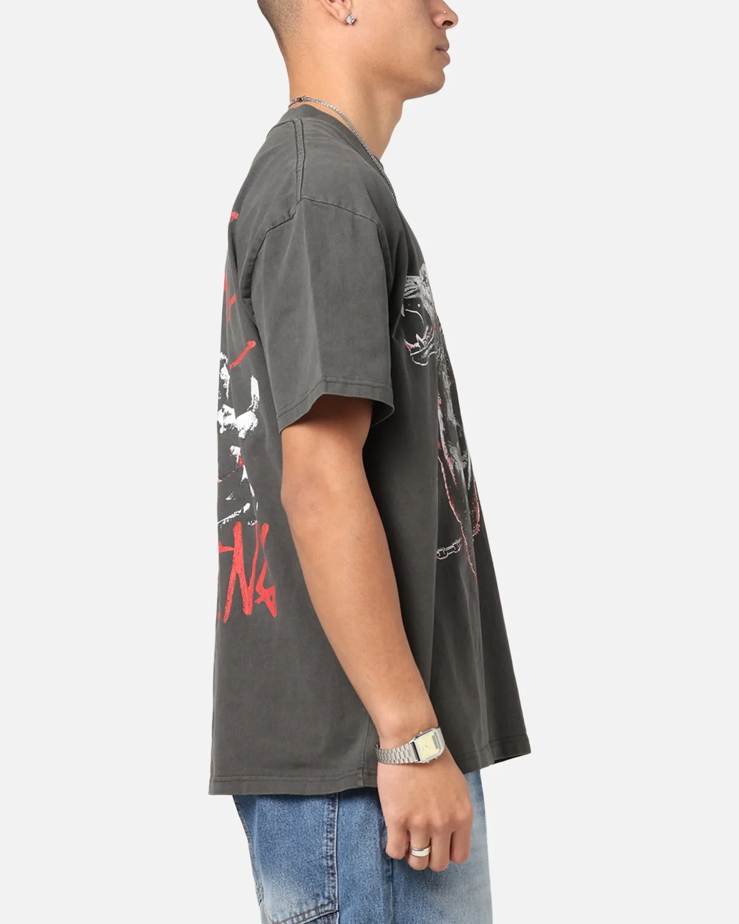 Culture Kings X WWE Bron Breaker Heavy T-Shirt Black Wash sold by Culture Kings product image thumbnail 5