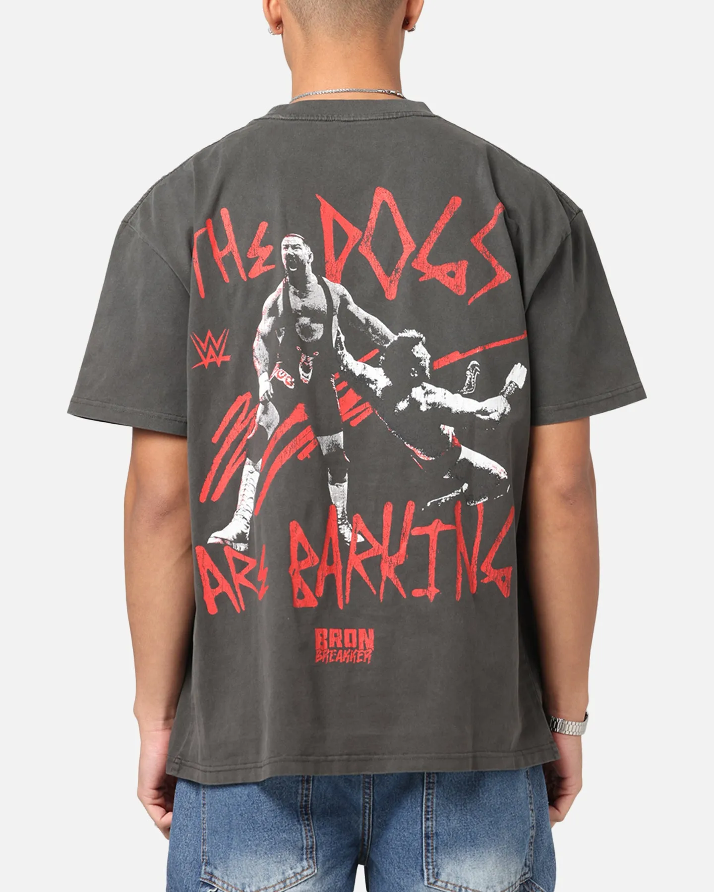 Culture Kings X WWE Bron Breaker Heavy T-Shirt Black Wash sold by Culture Kings product image thumbnail 2