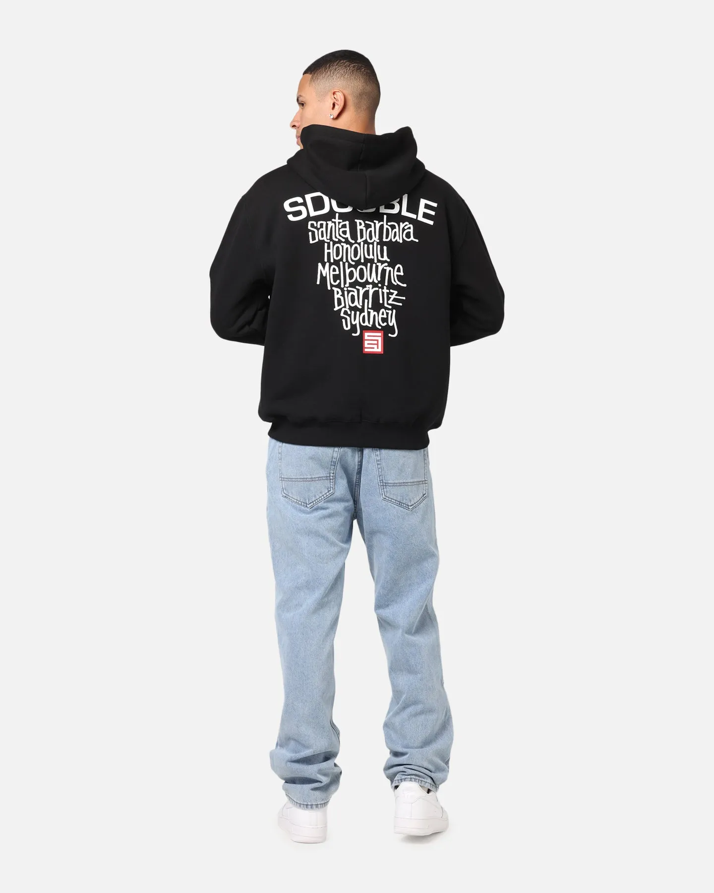 S Double Cities Zip Through Hoodie Black sold by Culture Kings product image thumbnail 3
