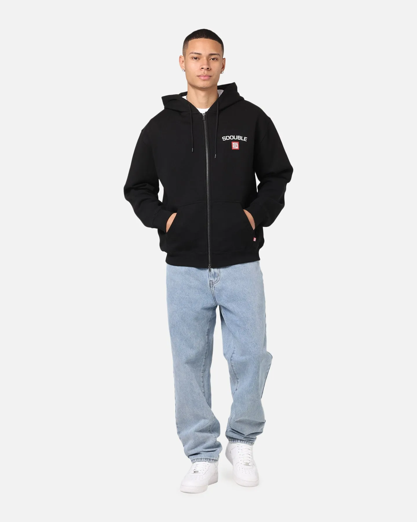 S Double Cities Zip Through Hoodie Black sold by Culture Kings product image thumbnail 4