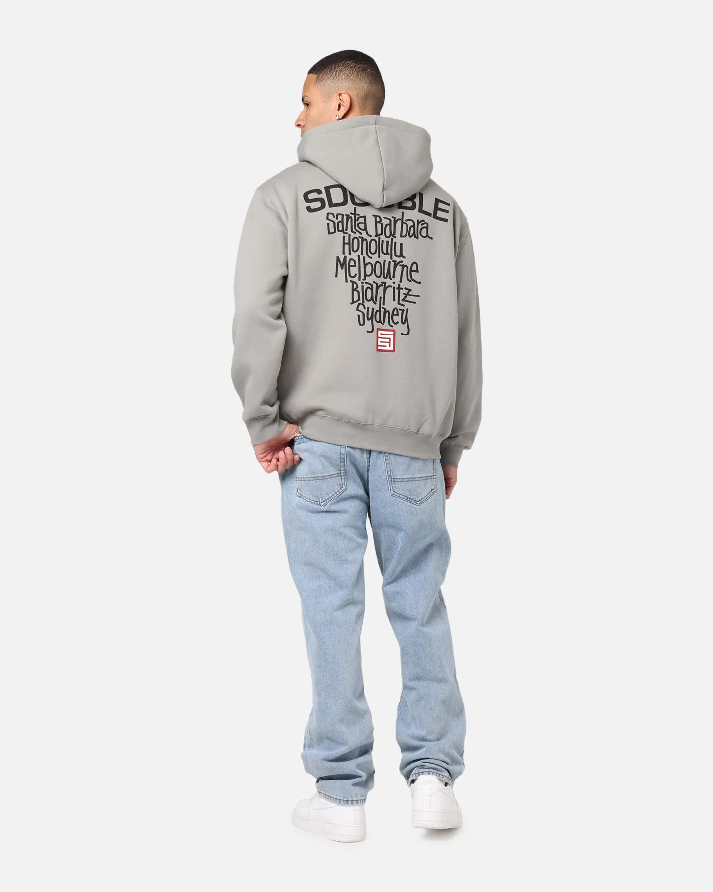 S Double Cities Zip Through Hoodie Stone sold by Culture Kings product image thumbnail 3