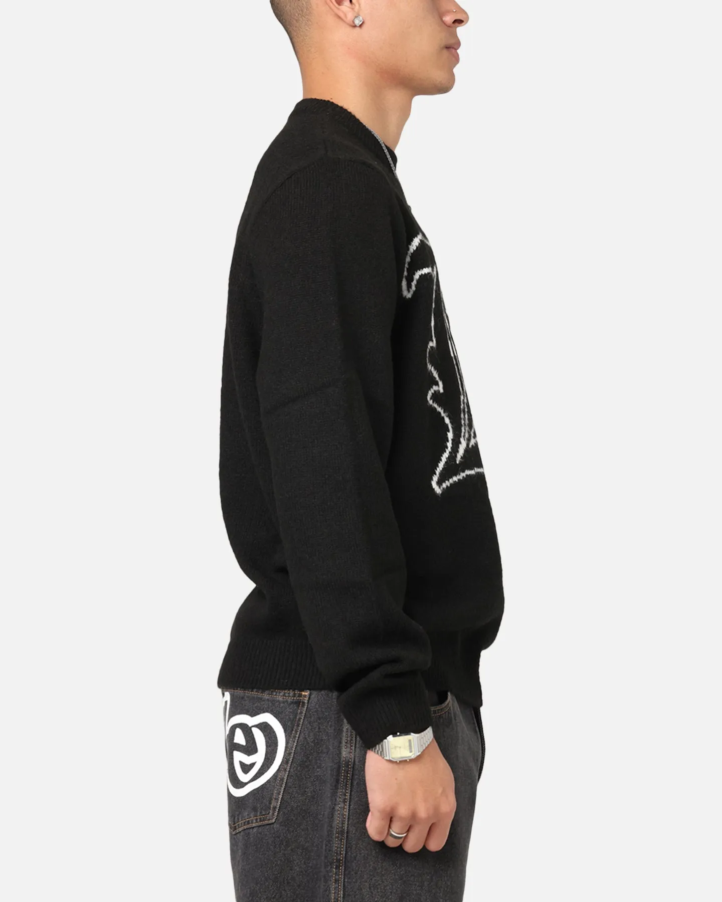 X-LARGE LA Knit Sweater Black sold by Culture Kings product image thumbnail 4