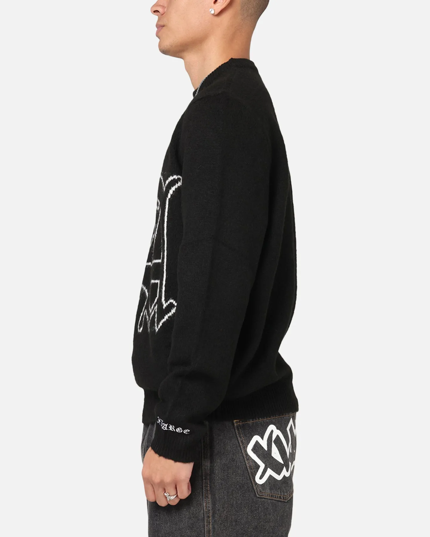 X-LARGE LA Knit Sweater Black sold by Culture Kings product image thumbnail 5