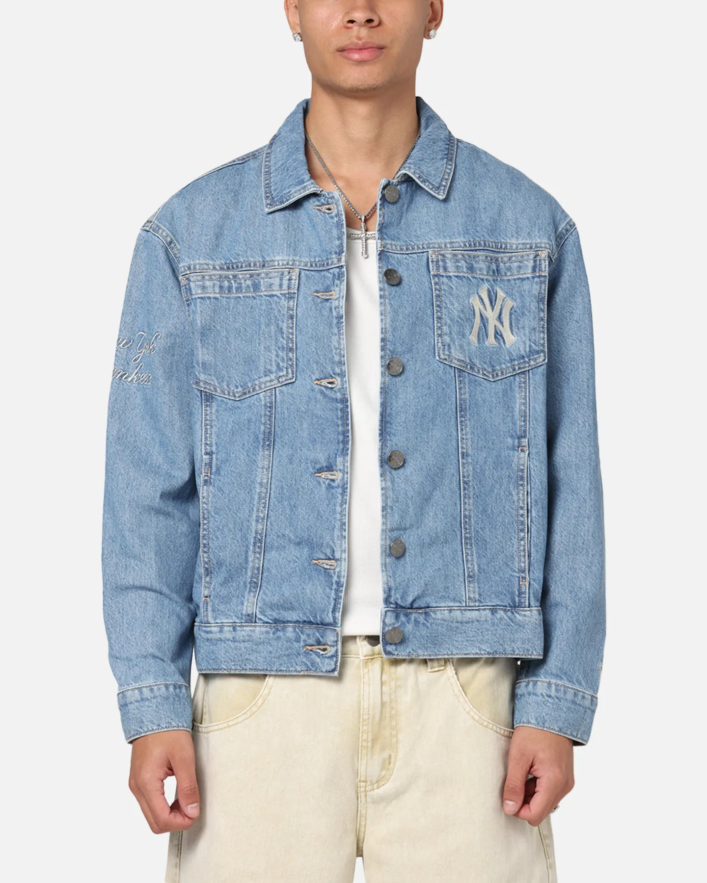 New Era New York Yankees MLB Denim Jacket Denim sold by Culture Kings