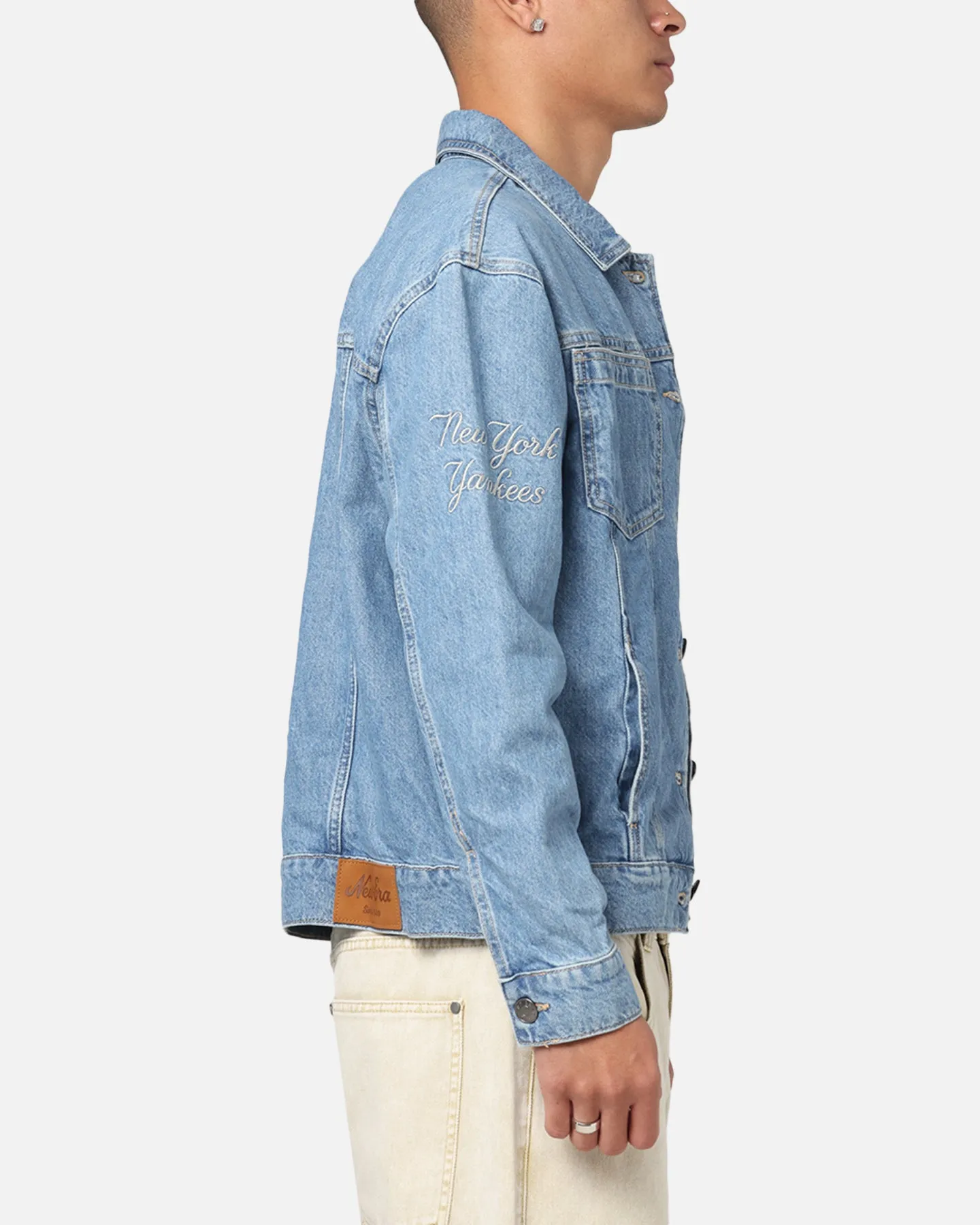 New Era New York Yankees MLB Denim Jacket Denim sold by Culture Kings product image thumbnail 4