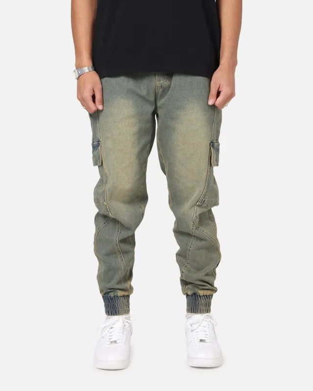 Saint Morta Rodeo Denim Joggers Dirty Blue sold by Culture Kings