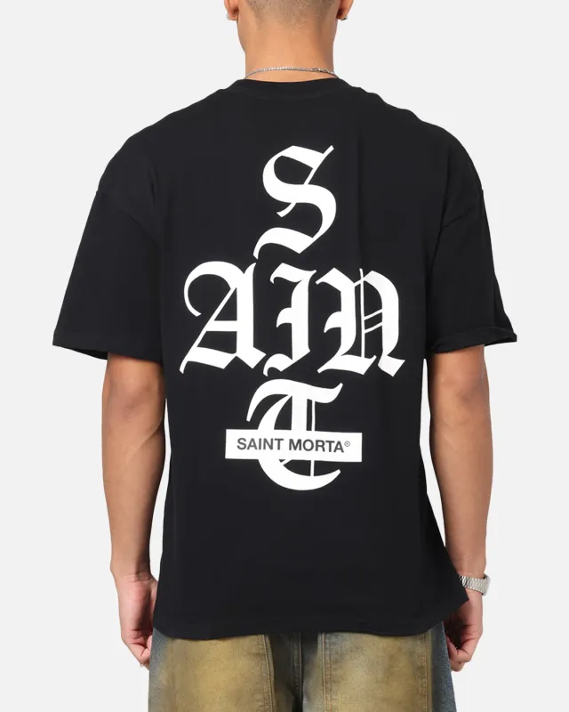 Saint Morta Gothic Stack T-Shirt Black made by Culture Kings