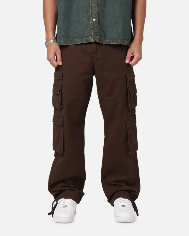 Saint Morta Modern Utility Cargo Pants Washed Brown sold by Culture Kings