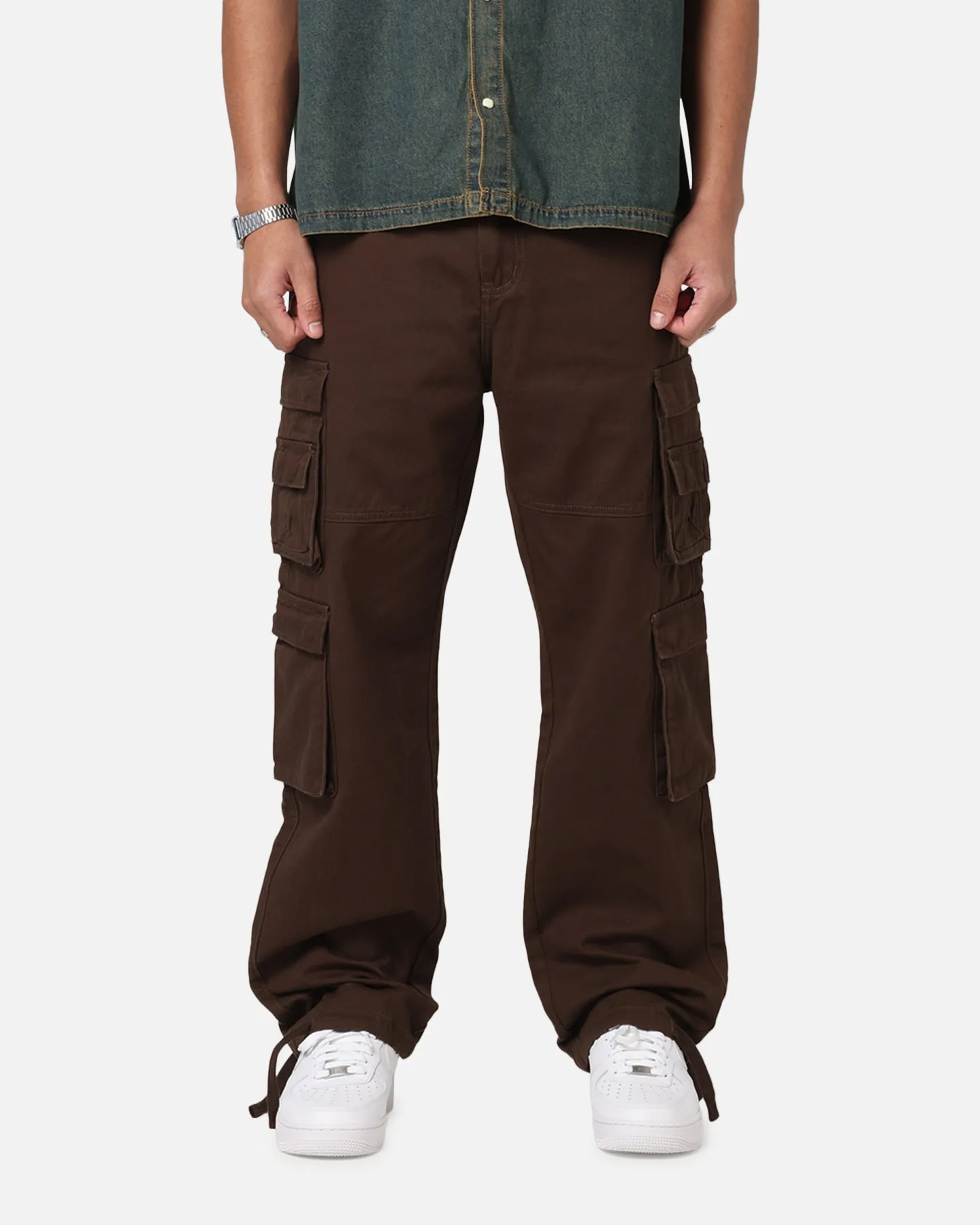 Saint Morta Modern Utility Cargo Pants Washed Brown sold by Culture Kings
