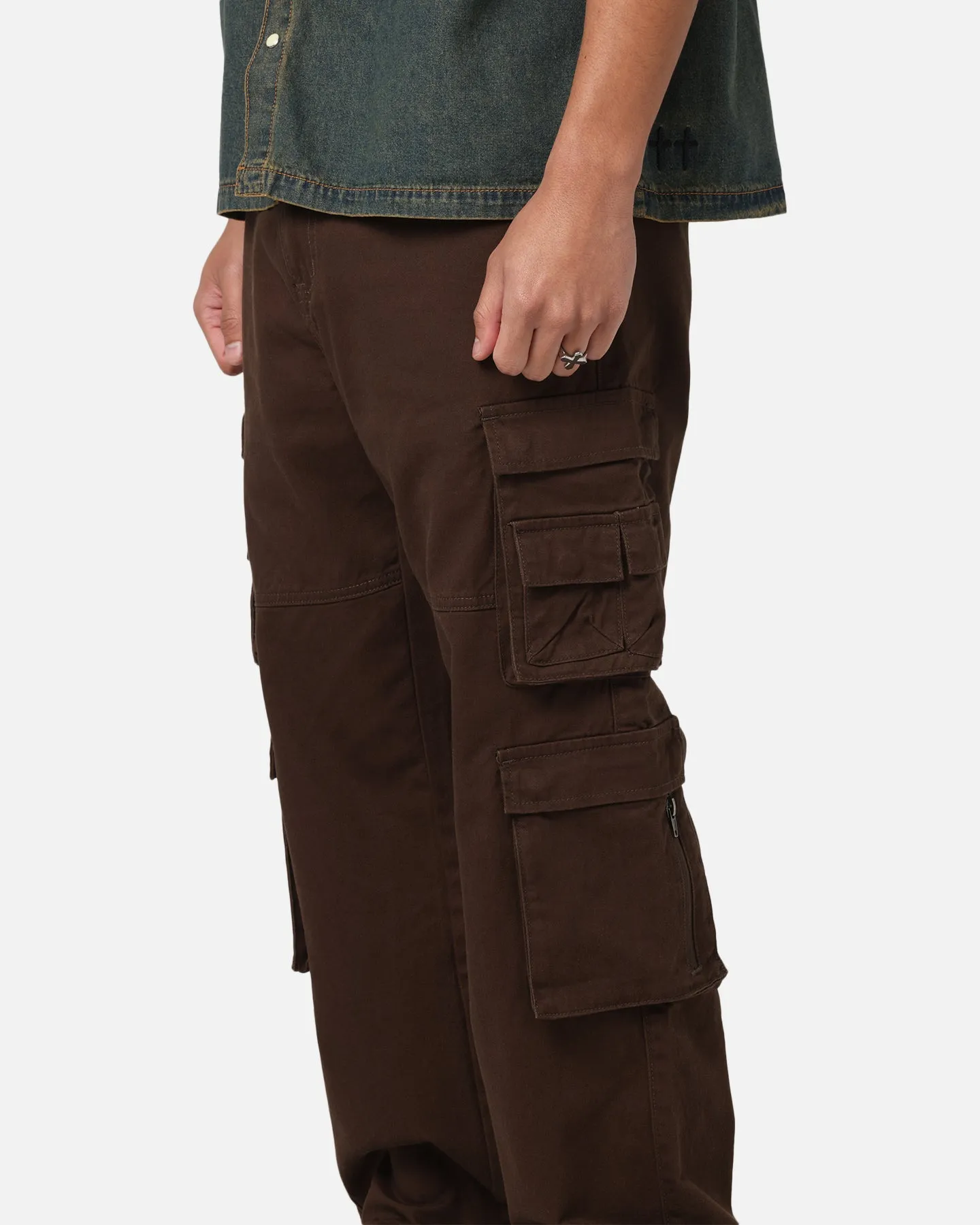 Saint Morta Modern Utility Cargo Pants Washed Brown sold by Culture Kings product image thumbnail 3