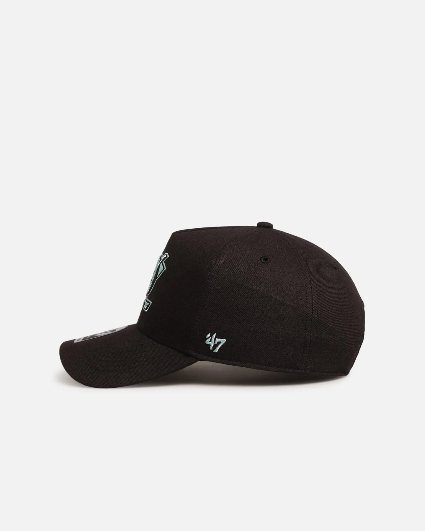 47 Brand Anaheim Ducks 'Black Turquoise' 47 MVP Snapback Black/Turquoise sold by Culture Kings product image thumbnail 4