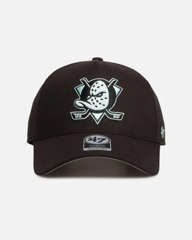47 Brand Anaheim Ducks 'Black Turquoise' 47 MVP Snapback Black/Turquoise sold by Culture Kings