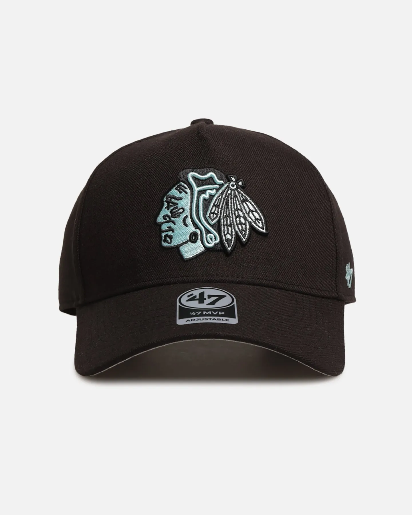 47 Brand Chicago Blackhawks 'Black Turquoise' 47 MVP Snapback Black/Turquoise sold by Culture Kings