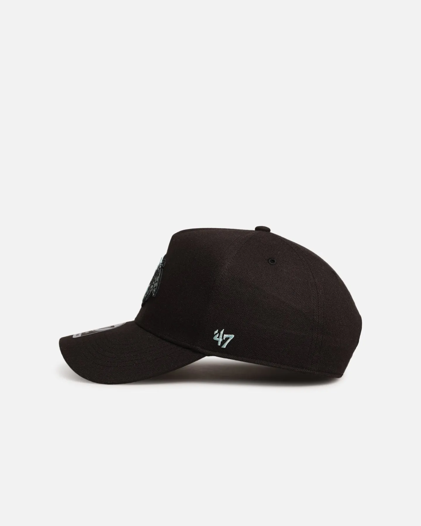 47 Brand Chicago Blackhawks 'Black Turquoise' 47 MVP Snapback Black/Turquoise sold by Culture Kings product image thumbnail 4