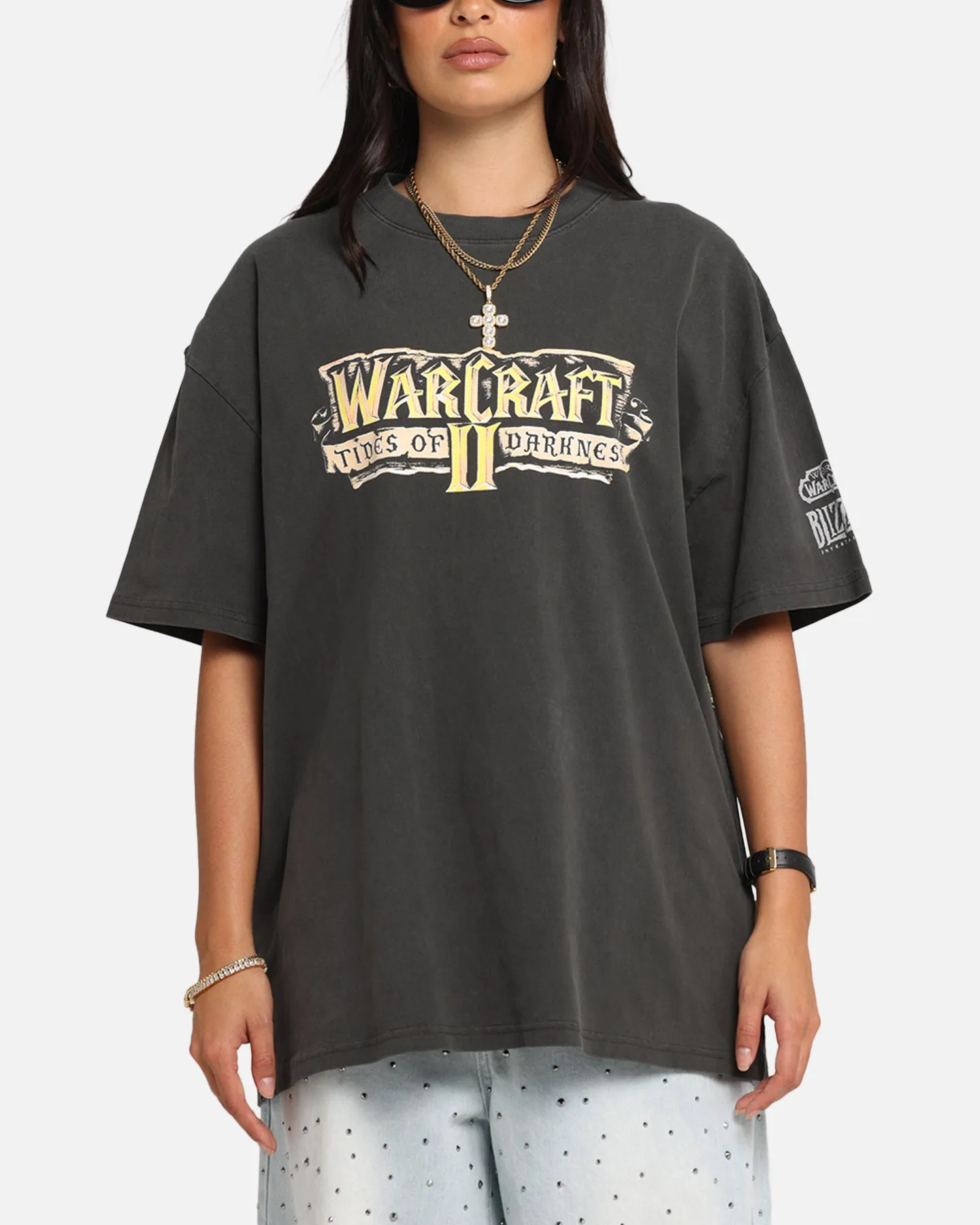 American Thrift X Warcraft II: Tides Of Darkness Heavy T-Shirt Black Wash sold by Culture Kings product image thumbnail 2