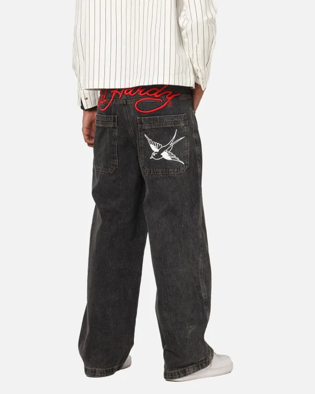 Ed Hardy Wide Leg Jeans Black sold by Culture Kings