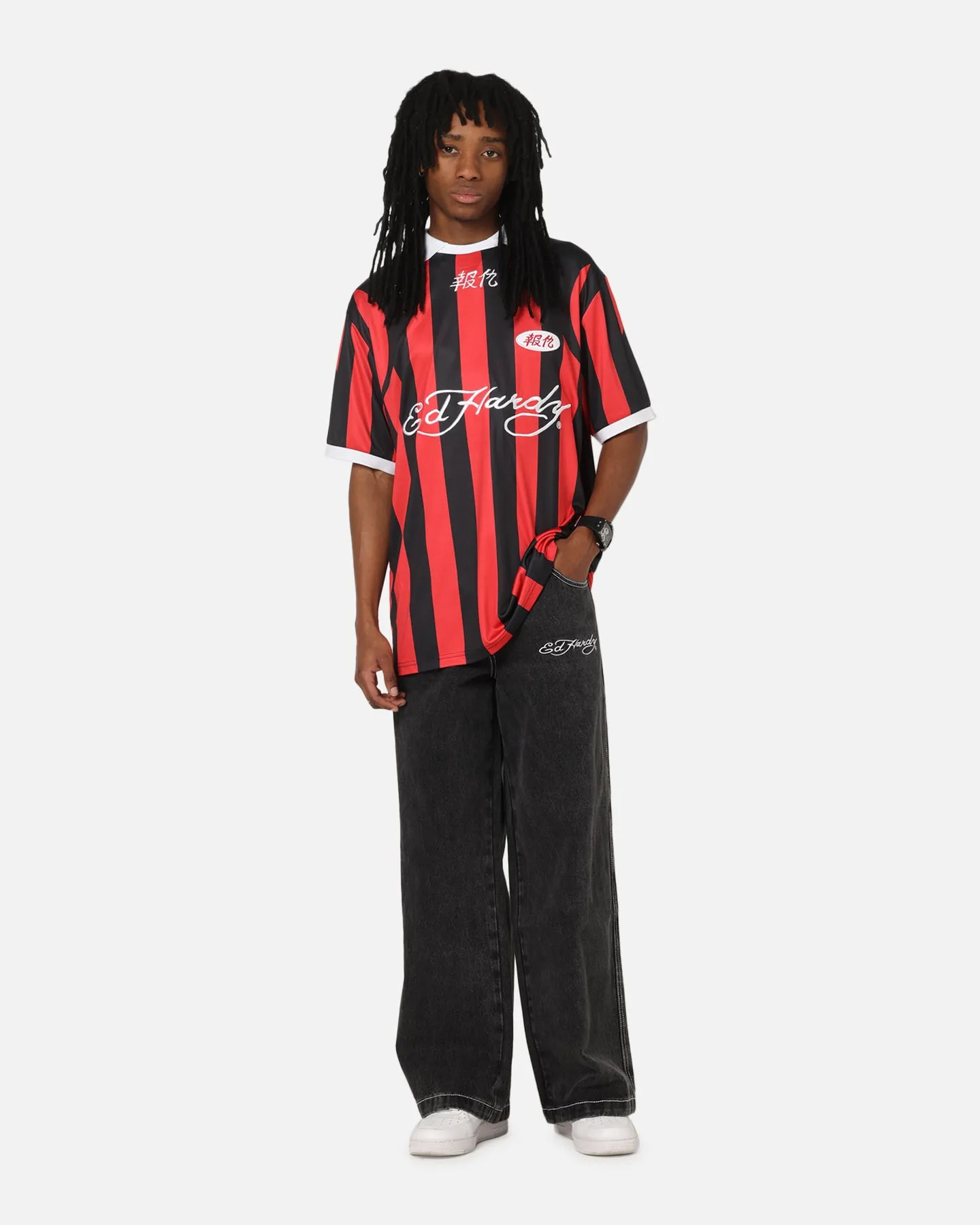 Ed Hardy Shinjuku Jersey Red/Black sold by Culture Kings product image thumbnail 4