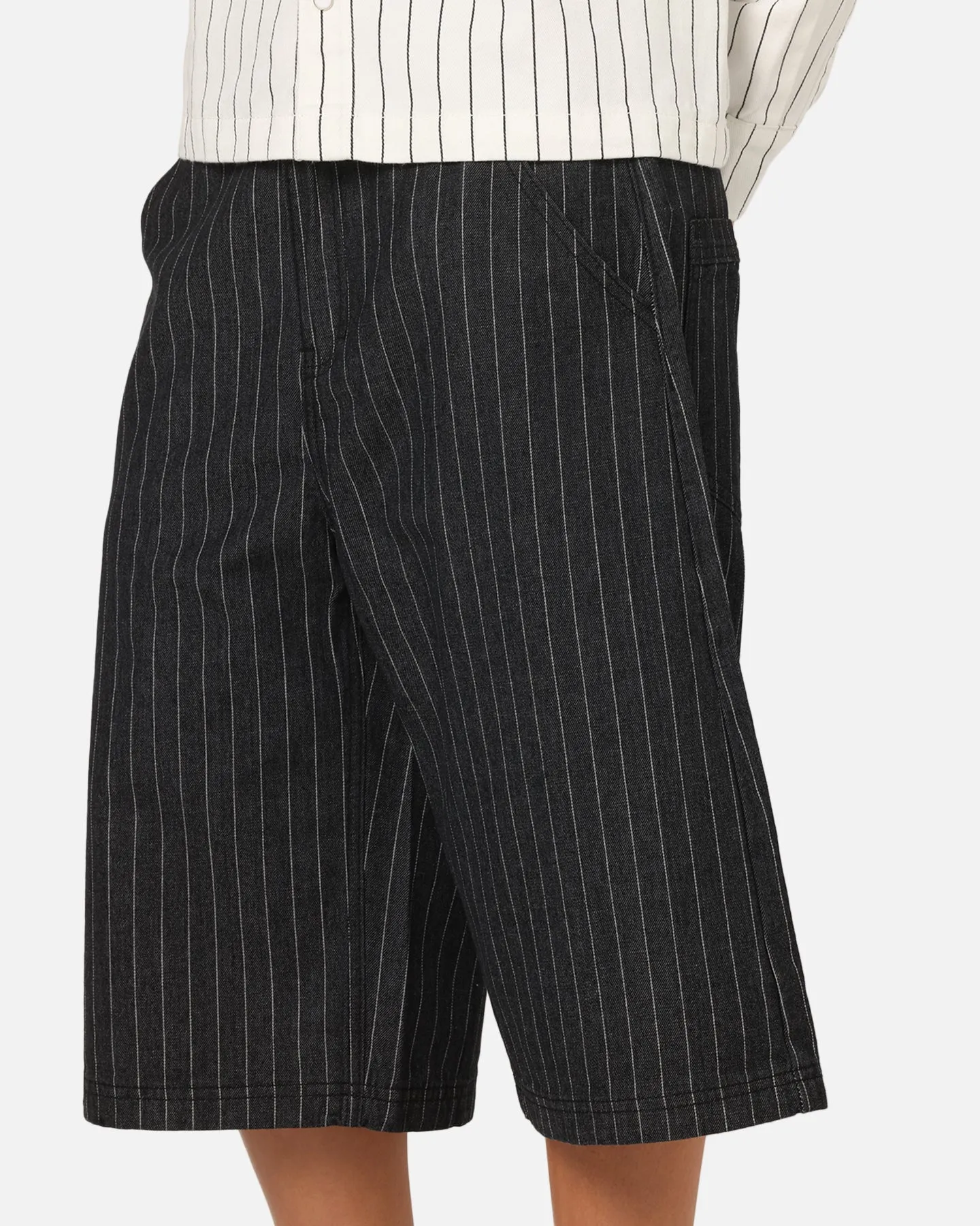Ed Hardy Shinjuku Jorts Black Pinstripe sold by Culture Kings product image thumbnail 4