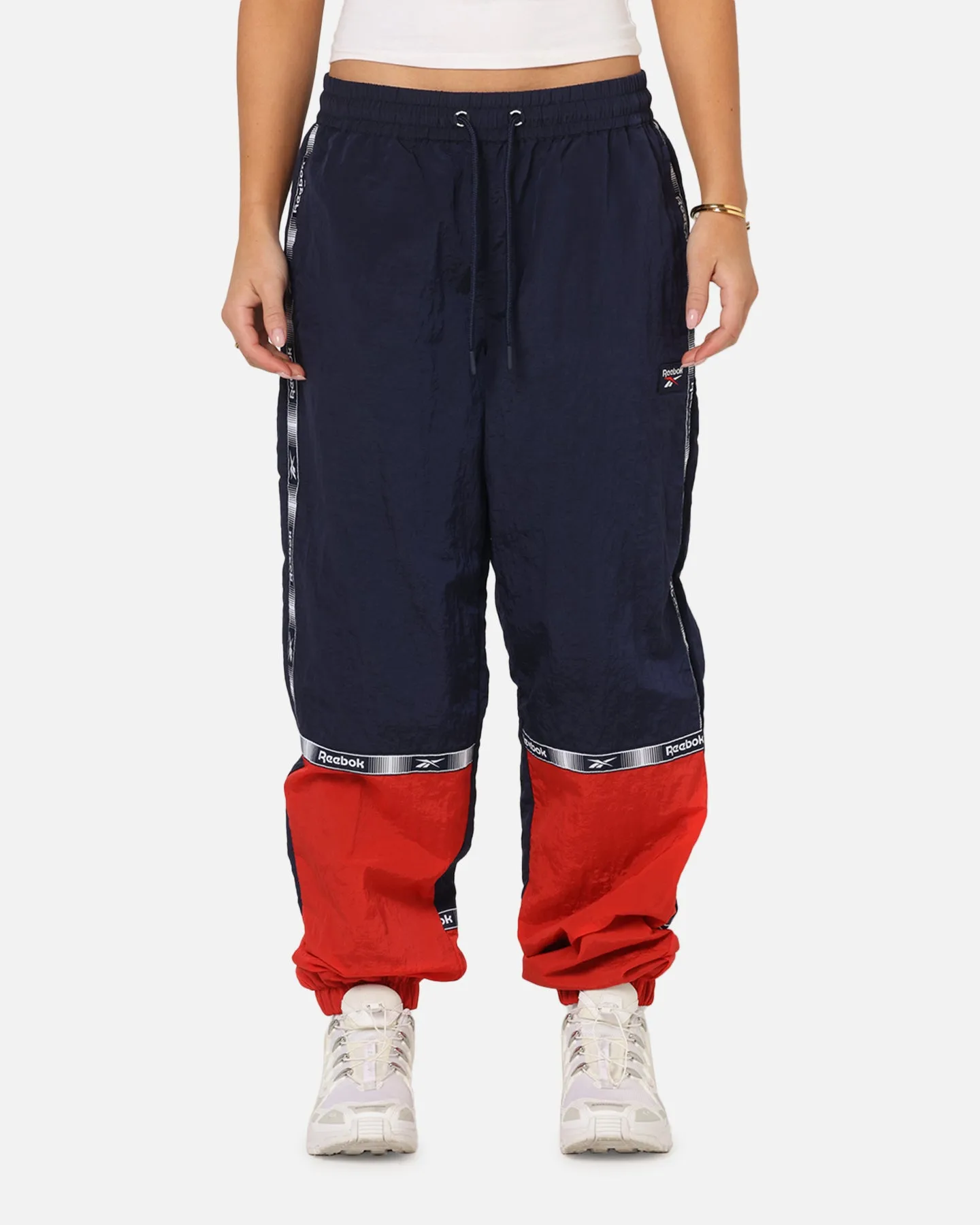 Reebok Colour Block Joggers Navy/Red sold by Culture Kings