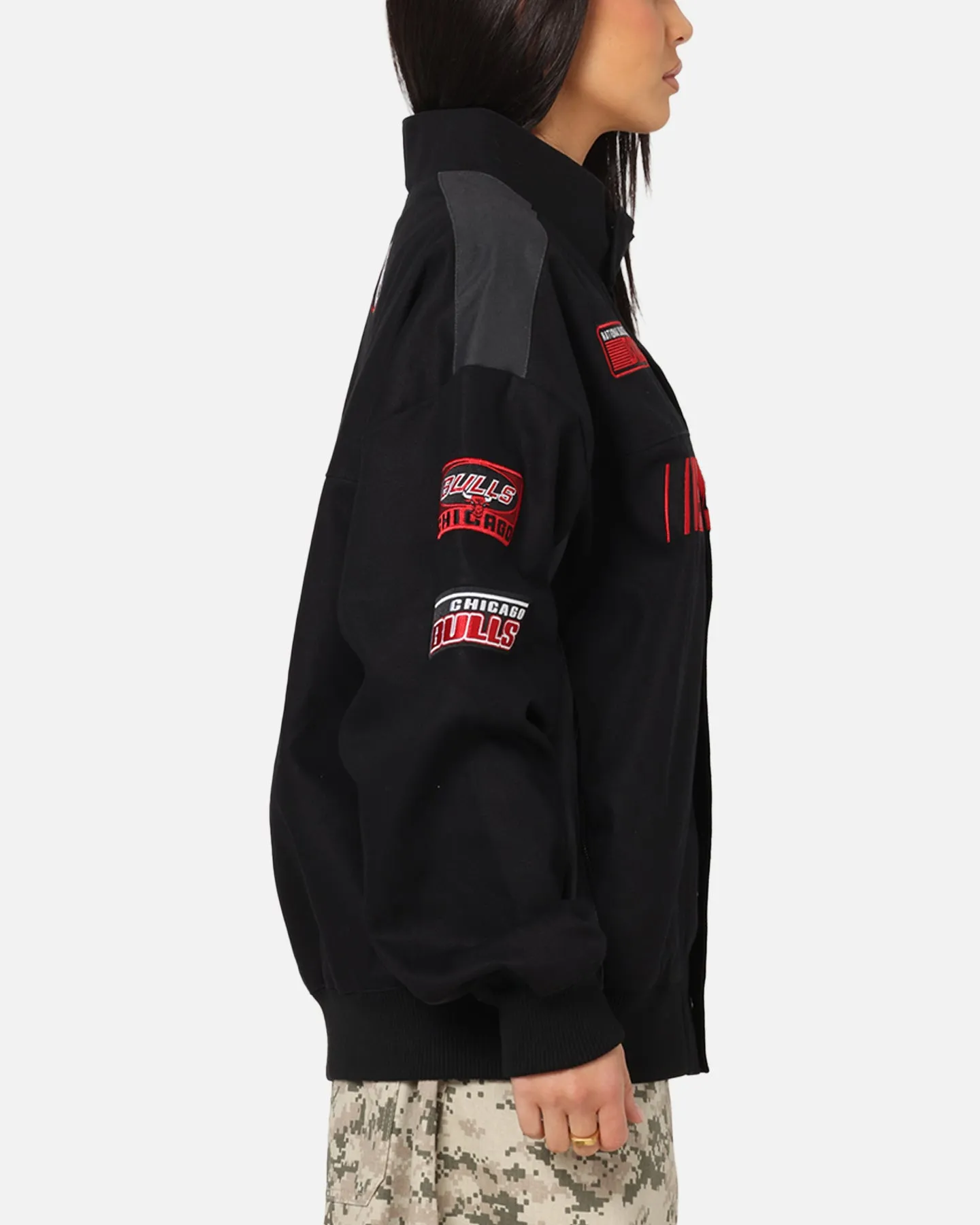New Era Chicago Bulls NBA Motorsport Jacket Black sold by Culture Kings product image thumbnail 4