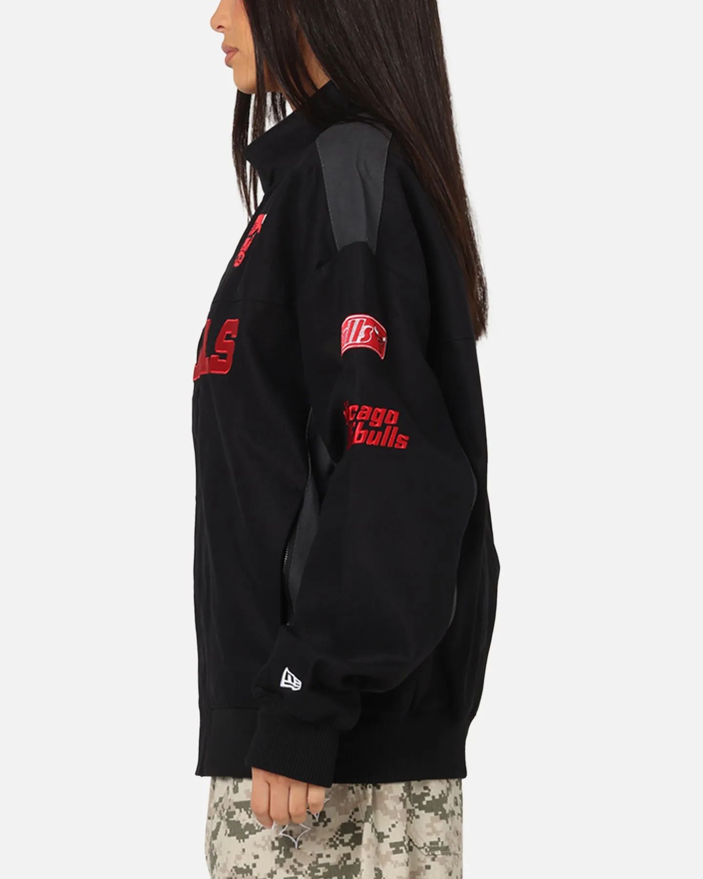 New Era Chicago Bulls NBA Motorsport Jacket Black sold by Culture Kings product image thumbnail 5