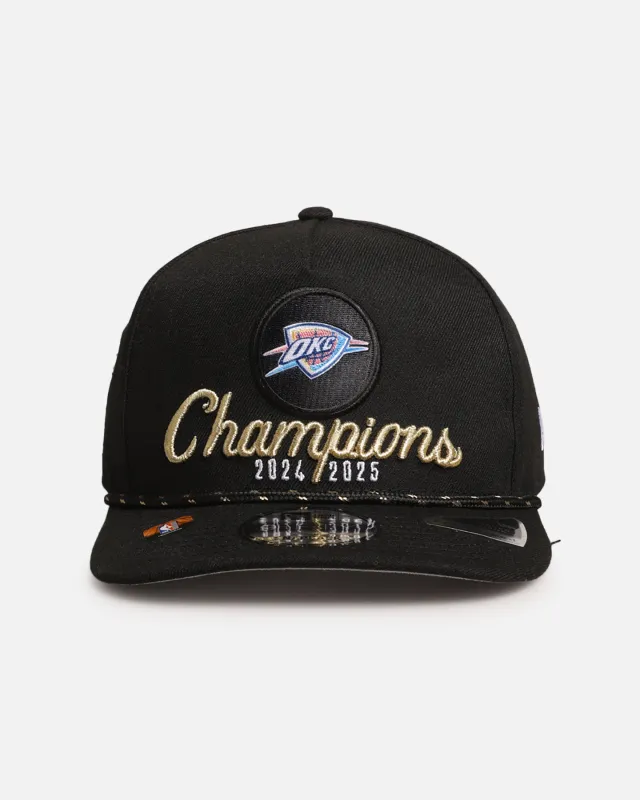 New Era Oklahoma City Thunder '25 NBA Champions Locker Room' 9FIFTY A-Frame Snapback Black sold by Culture Kings