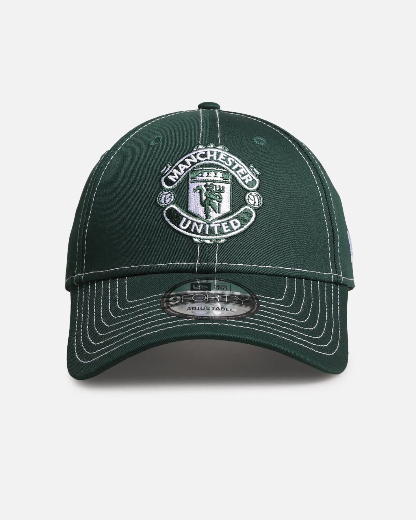 New Era Manchester United F.C. 9FORTY Casual Strapback Dark Green sold by Culture Kings