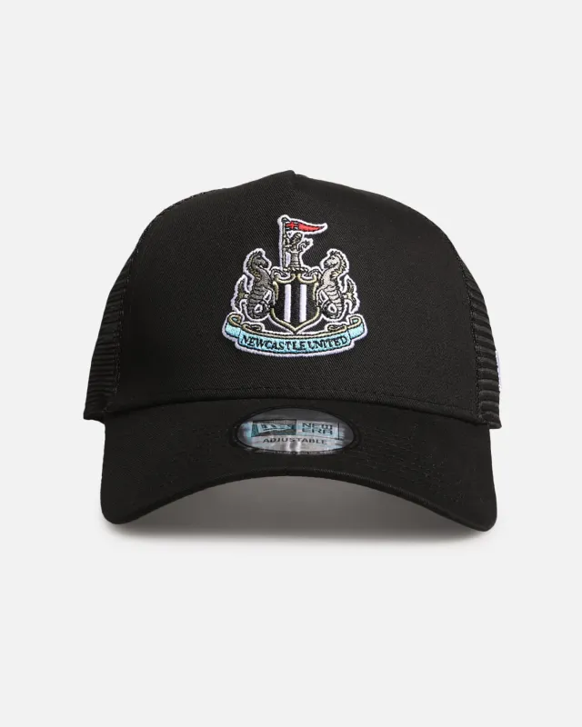 New Era Newcastle United F.C. 9FORTY A-Frame Trucker Snapback Black made by Culture Kings