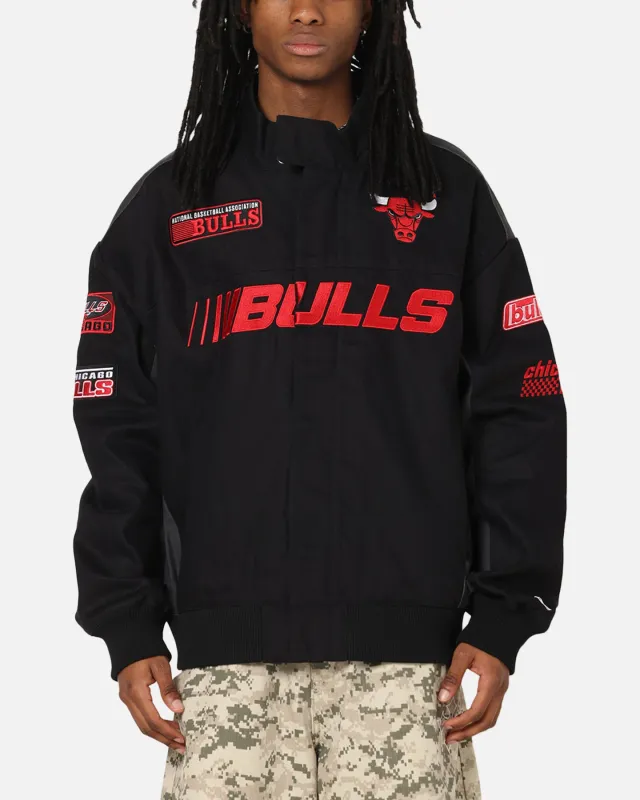 New Era Chicago Bulls NBA Motorsport Jacket Black sold by Culture Kings