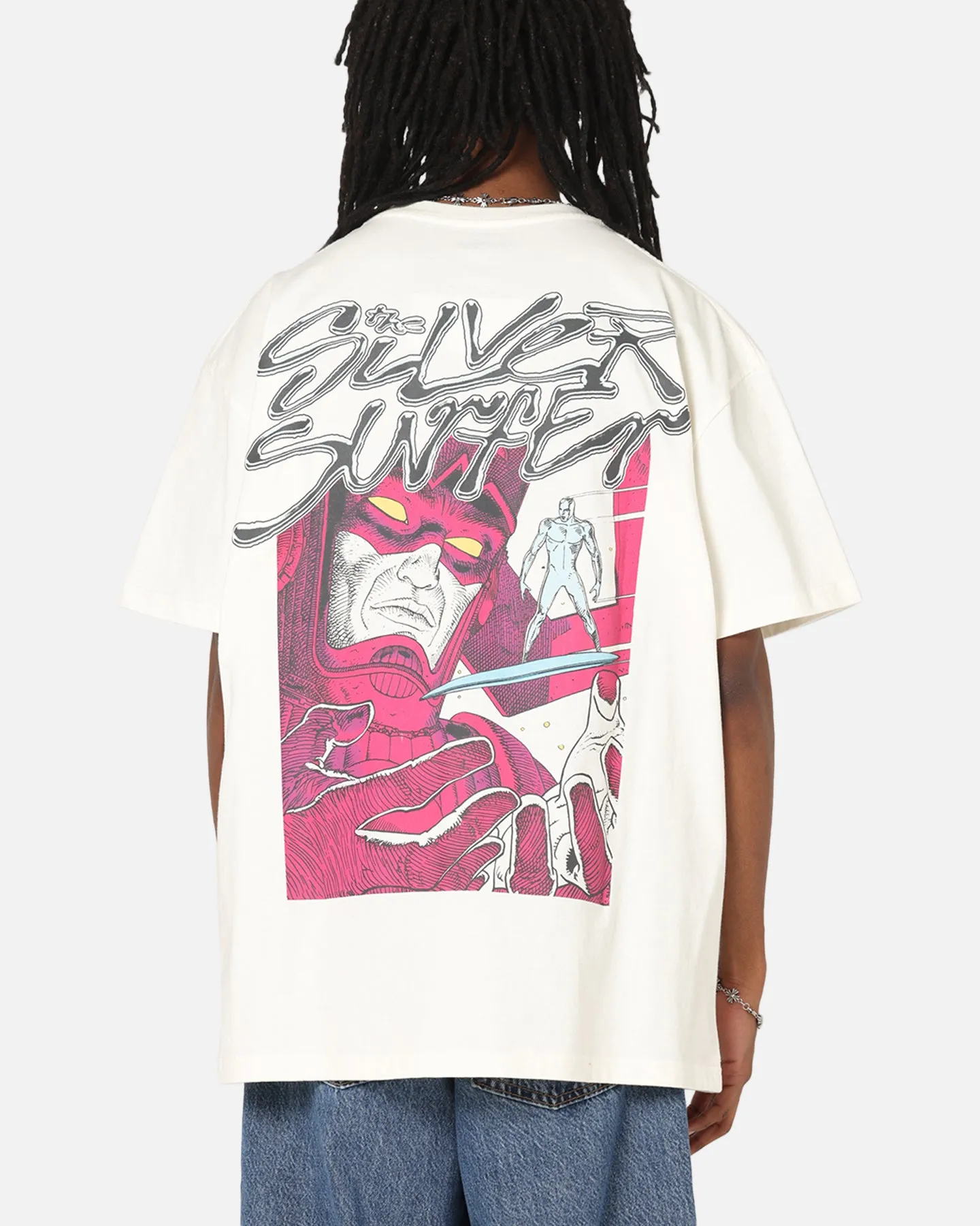 73Studio Marvel Fantastic Four Silver Surfer Heavy T-Shirt Off White sold by Culture Kings product image thumbnail 2