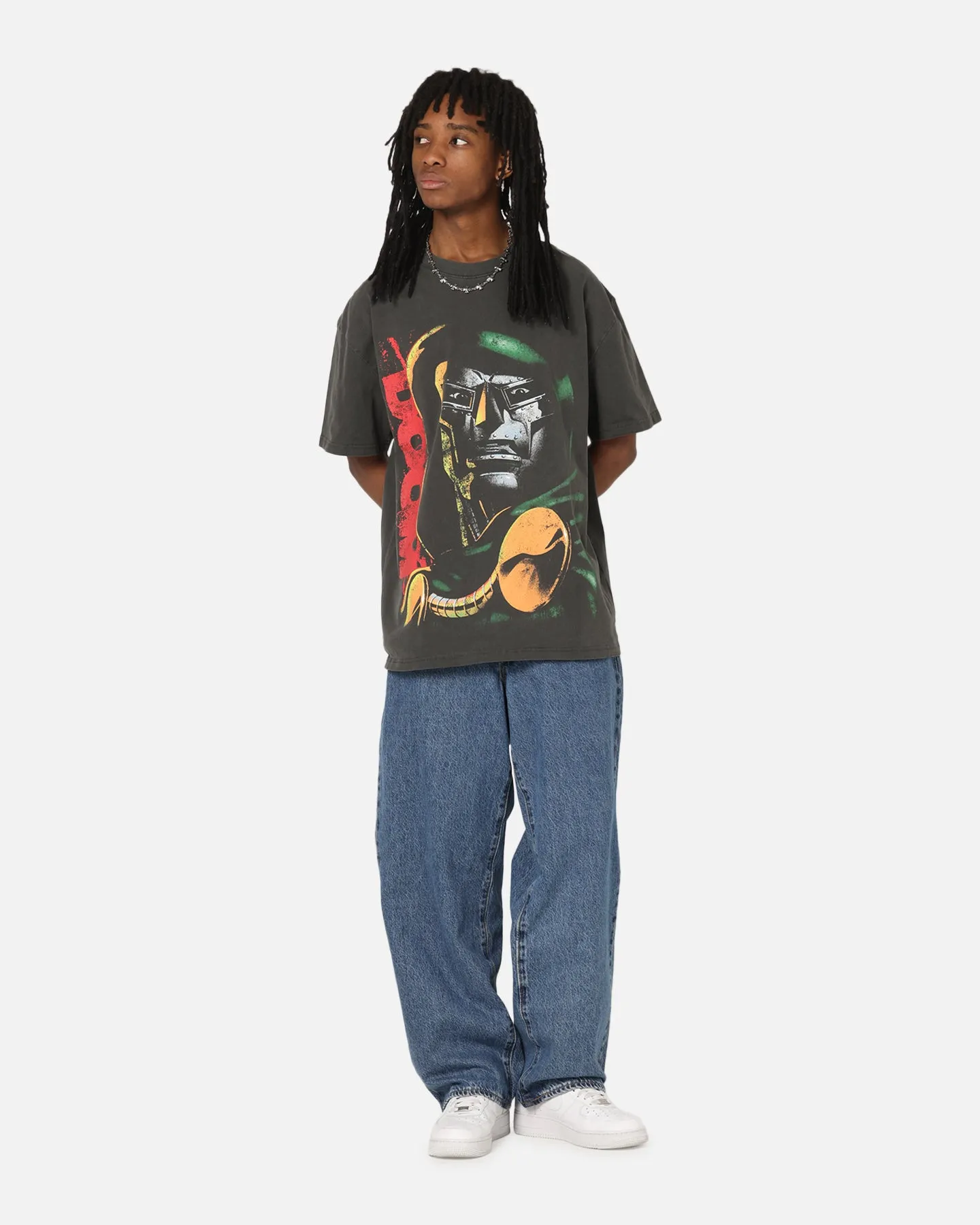 73Studio Marvel Fantastic Four Doctor Doom Heavy T-Shirt Black Wash sold by Culture Kings product image thumbnail 3