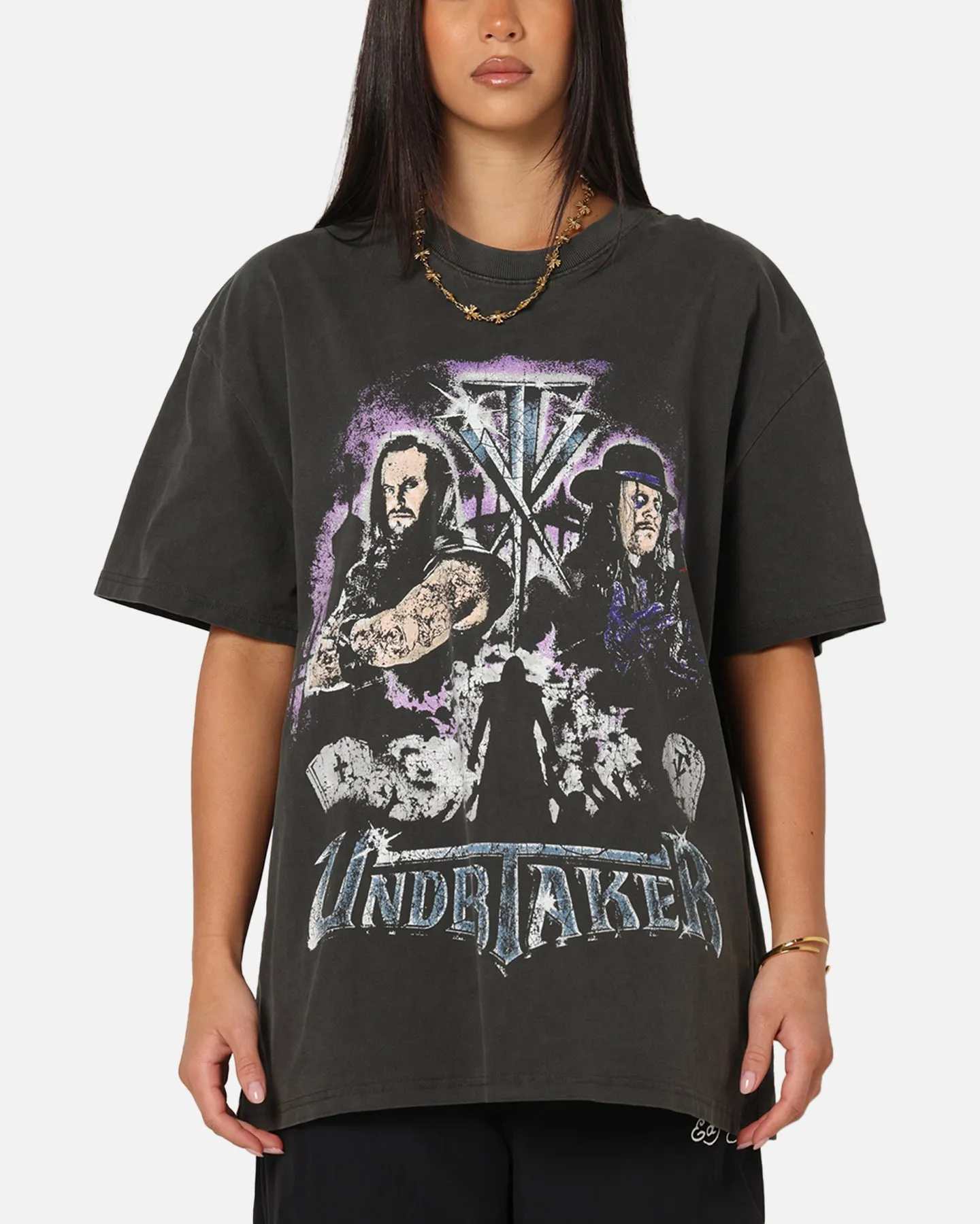 Culture Kings X WWE The Undertaker Summer Slam Heavy T-Shirt Black Wash sold by Culture Kings