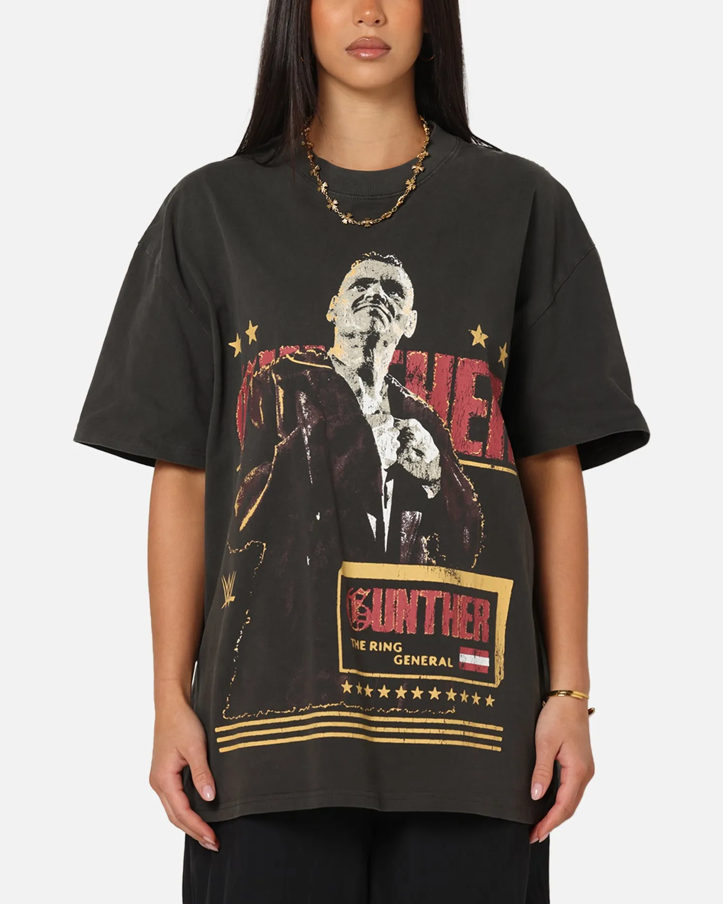 Culture Kings X WWE Gunther Summer Slam Heavy T-Shirt Black Wash sold by Culture Kings