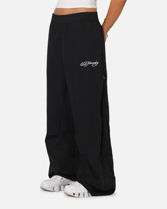 Ed Hardy Zip Track Pants Black made by Ed Hardy