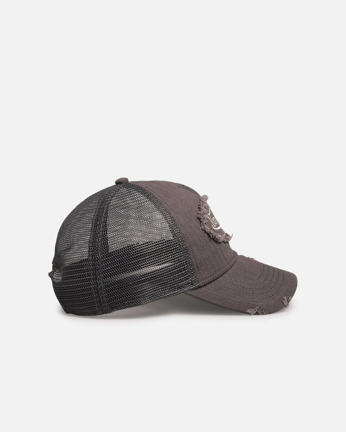 Von Dutch Distressed Patch Trucker Snapback Grey sold by Culture Kings product image thumbnail 3