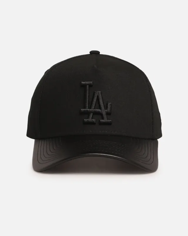 New Era Los Angeles Dodgers 'Canvas Leather' 9FORTY A-Frame Snapback Black sold by Culture Kings