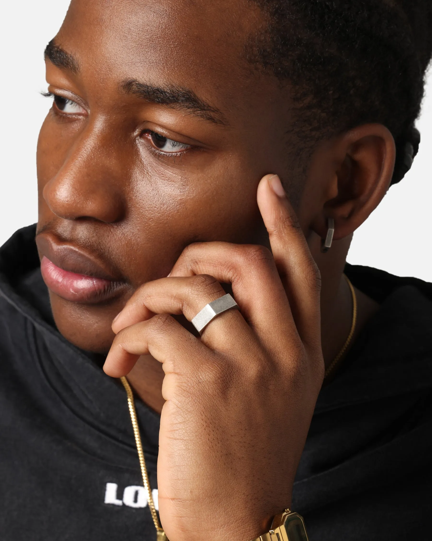 Saint Morta Hex Ring Antique Silver sold by Culture Kings product image thumbnail 4