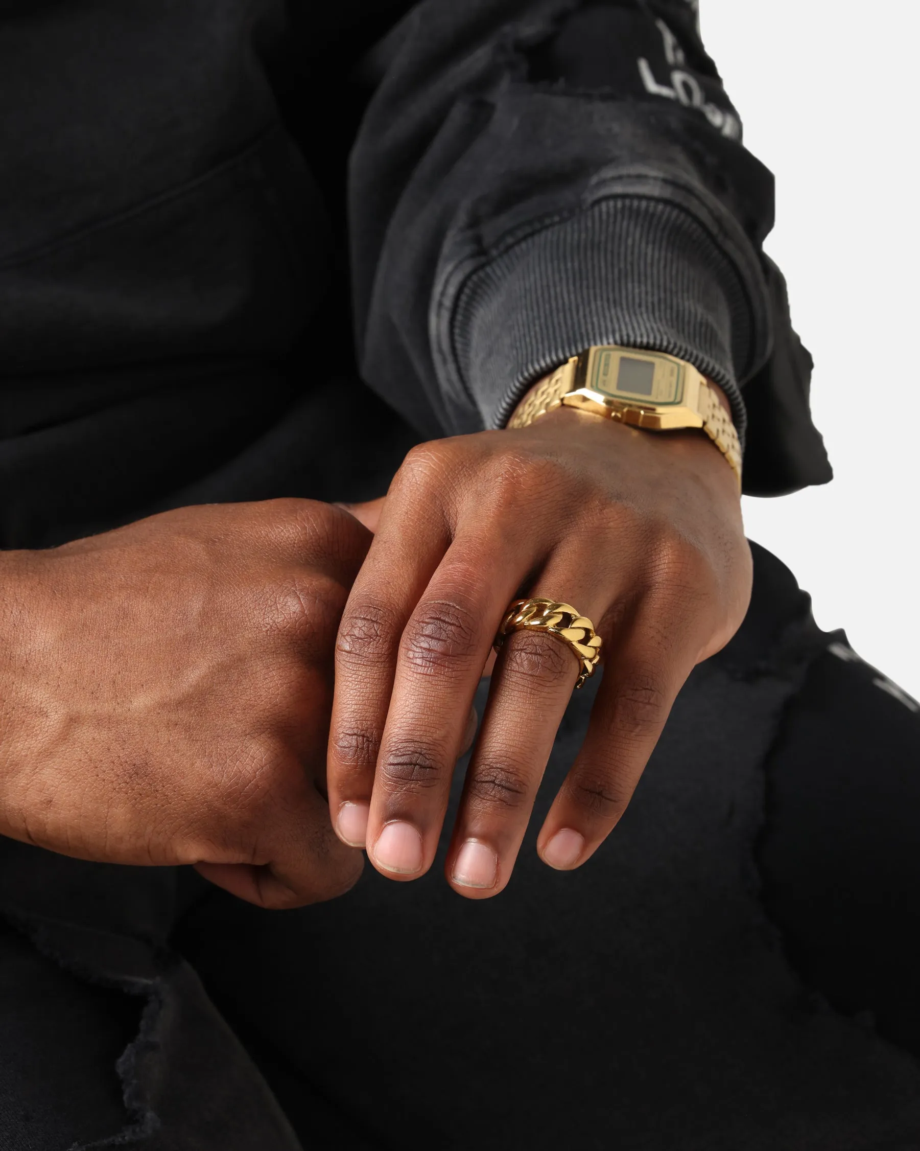 Saint Morta Cuban Ring Gold sold by Culture Kings product image thumbnail 4